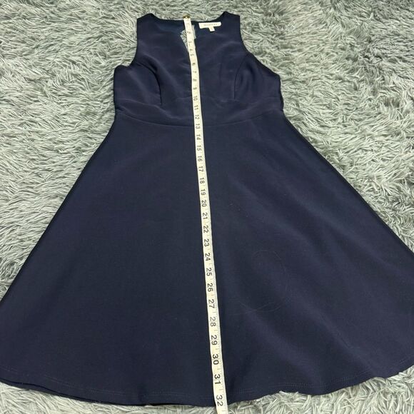Monteau Sleeveless Navy Blue Fit n Flare Mini Dress Size Small - Picture 10 of 11